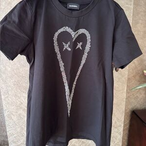 Diesel Black Short Sleeve T-shirt unisex